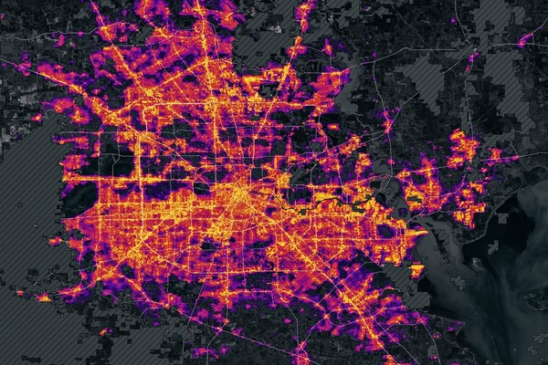 Análise Luminosa no Mapa